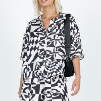 Merve Checkerboard Set Black / White
