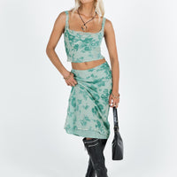 Devore Midi Skirt Multi