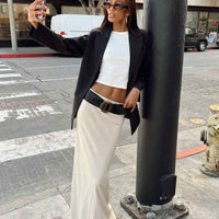Jodie Maxi Skirt Oatmeal