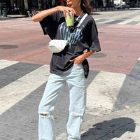 Bertie High Rise Wide Leg Jean