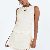 Perilla Mini Skirt Cream