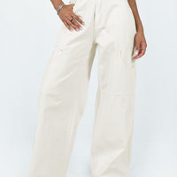 Meyer Wide Leg Jeans Beige