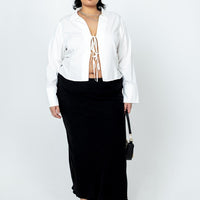 Jodie Maxi Skirt Black Curve