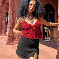 Angel Mini Skirt Black