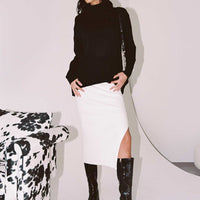 Tanna Midi Skirt Cream