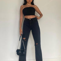 Fraya High Rise Boyfriend Jeans Denim