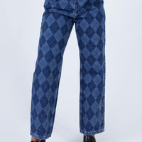 The Ragged Priest Detention Mid/Light Blue Jeans Denim