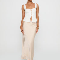 The Charmaine Maxi Skirt Cream