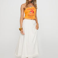 Empress Of Love Maxi Skirt White