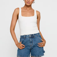 Lou Carpenter Denim Shorts Mid Wash