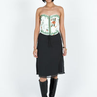 Delvie Midi Skirt Black