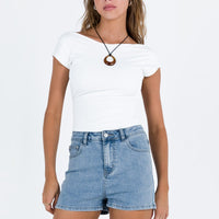 Raymer Shorts Mid Wash Denim