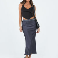 The Charmaine Maxi Skirt Slate