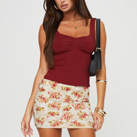 Amessa Lace Mini Skirt Multi