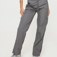 Flossie Parachute Pants Slate