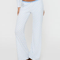 Whimsie Pointelle Sleep Pants Blue / White