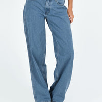 Maryanne Mid Rise Relaxed Jeans Mid Wash Denim