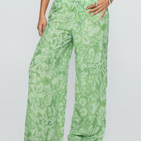 Finesse Pants Green Floral