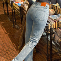 Holland High Rise Straight Leg Jeans Denim