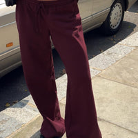 All Day Straight Leg Sweatpants Wine