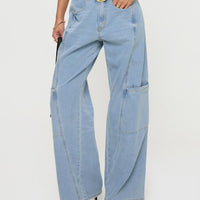 Calendar Low Rise Jeans Vintage Wash