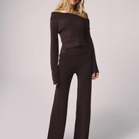 Try Me Knit Pants Chocolate