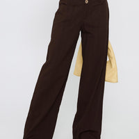 Vendi Low Rise Pant Chocolate