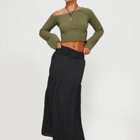 Dion Maxi Skirt Black