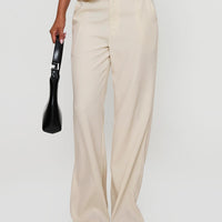 Irresistible Wide Leg Pant Cream Petite