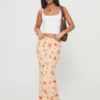 Mangoes Maxi Skirt Cream