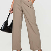 Jeller Pinstripe Pants Beige Pinstripe