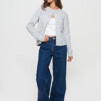 Shima Low Rise Straight Leg Jeans Mid Wash