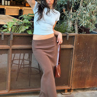 Jodie Maxi Skirt Brown