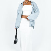 Berkshire Low Rise Maxi Skirt White