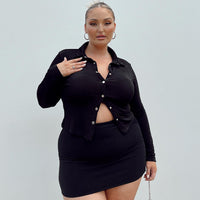 Selby Mini Skirt Black Curve Lower Impact