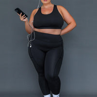 Unstoppable Activewear 7/8 Leggings Black Curve