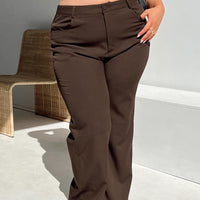 Lulu Pants Brown Curve