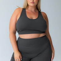 Conquer Activewear Shorts Grey Curve