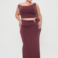 Whiley Maxi Skirt Mauve Curve