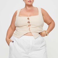 Dobby Shorts White Curve