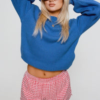 Beach House Shorts Red / White Gingham