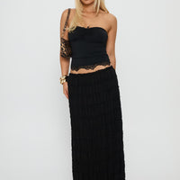 Estefania Maxi Skirt Black