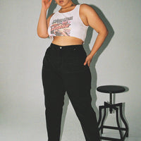 Zaiden Straight Leg Jeans Black Denim Curve