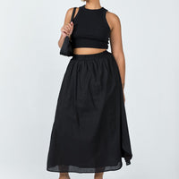 Leonie Maxi Skirt Black