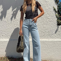 Arlington Straight Leg Denim Jeans Light Wash