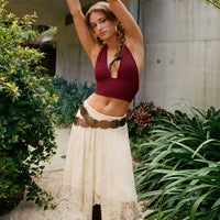 Enslee Midi Skirt Cream