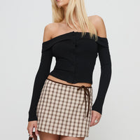 Korren Low Rise Skort Plaid Petite