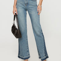 Farleigh High Rise Flared Jeans Blue