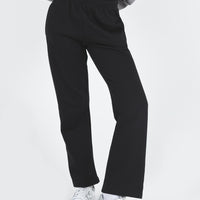 Arya Straight Leg Track Pants Black