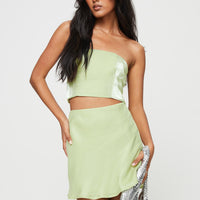 Precise Strapless Set Green